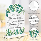 Wedding Memorial Sign We Know You Would be Here Today if Heaven Reserved Signs in Loving Memory Table Wedding Signs for Ceremony and Reception 7 x 5 Inches