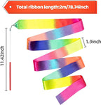 20 Pack Ribbon Dancer Wands for Kids,Rainbow Streamers Dance Ribbon,Party Favors Goodie Bags Stuffers,Birthday Decorations,Girls Party Games Supplies,Dance Gymnastics Pretend Play Princess Cat