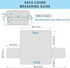 Reversible Sofa Covers Couch Cover Furniture Protector for Dogs Elastic Straps Water Resistant(Sofa,Sand/Beige)