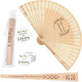 50Pcs Personalized Folding Hand Fans Custom Engraved Summer Wedding Fans,Personalized Wooden Fans Party Favor Bridal Shower Gifts for Guests