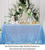 ShinyBeauty Square Tablecloth 72x72-Inch Sequin Tablecloth Overlay Baby Blue Table Cover Sequined Table Cloths for Wedding Light Blue Shimmer Tablecloth Linen Square Table Overlay for Cocktail/Cake