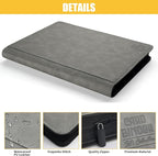Premium Ringless Trading Card Binder - 1024 Capacity, 16 Side-Loading Pockets per Page, Archival Quality Protection & Anti-Slip Spine for TCG, MTG, Sports Cards (Gray)