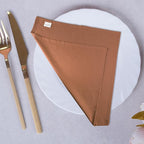 Urban Villa Fall Cloth Napkins Rust Color Dinner Napkins Set of 12 20''x20'' 100% Cotton Slub Absorbent Harvest Napkins Washable ReusableThanks Giving Dinner Napkins
