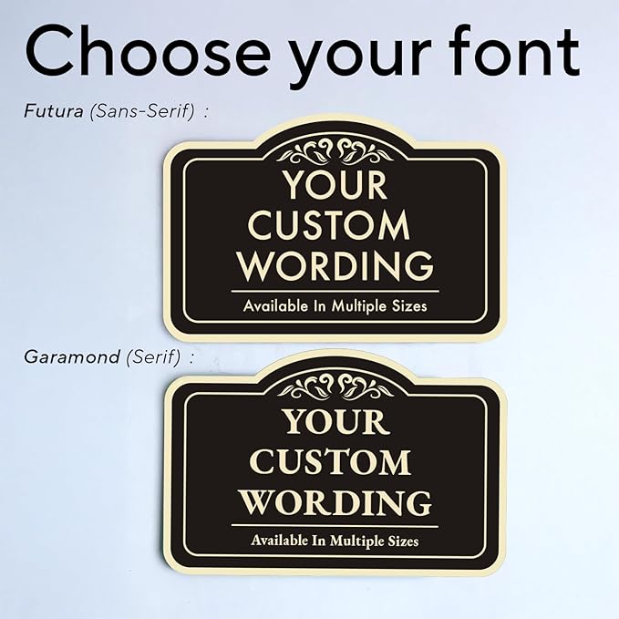 Custom Decorative Outdoor Metal Sign - Personalized Aluminum, Custom Driveway Sign, Waterproof, Black Charcoal 42x28 In