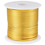 12 Gauge Gold Aluminum Craft Wire (105FT) - Anodized for Jewelry Making, Beading Floral, Plant Gardening, Sculpting & Modeling Craft Wire (Gold #14, 2mm)