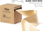 Champagne Gold Satin Ribbon Double-Faced Wired Ribbons for Gift Wrapping Flower Bouquet Bows Wedding Invitation Christmas Decor Crafts 2-1/2 Inch 10 Yards