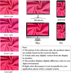 DUOBAO Hot Pink Chiffon Backdrop Curtain-2 Panels 29"x108" Wedding Backdrop Drapes Beach Curtains for Living Room Voile Window Curtain Photography Backdrops for Weddings Decor, Ceremony Decorations