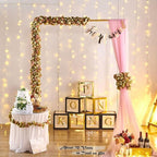 6 Pcs x 8.2 ft Flower Garland Artificial Rose Vine Flowers with Green Leaves Hanging Fake Roses Vine for Room Party Home Wedding Birthday Christmas Wall Arch Decor, Fall Pink Flower