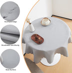 Small Square Grey Tablecloth 36 x 36 Inch Polyester Fabric Washable Table Cover Decorative Wrinkle Resistant Solid Color Table Cloth for Dining Party Wedding Camping