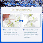24 Pack Royal Blue Wisteria Hanging Flowers, 3.4 Ft Fake Hanging Flowers, Artificial Wisteria Garland Vines for Wedding Room Backdrop Outdoor Patio Garden Decoration