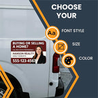 Magnet Me Up Custom Car Magnet for Business – Personalized Magnetic Sign for Cars & Trucks – Customized with Full Color Image, Add Logo, Text – Choose Your Size, Templates Available, Made in USA