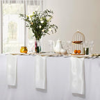 Horbaunal 16 Pack Ivory Satin Napkins 17 x 17 Inch, Square Silky Cloth Napkins, Soft Table Napkins for Weddings Banquets Parties