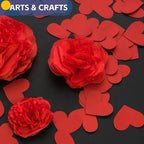 Red Wrapping Paper, 15"x450" Construction Bulletin Board Art Craft Poster Decorative Paper Roll, Mother's Day Valentines Birthday Bouquet Flower Gift Wrap, Wedding Floral Supplies for Women Men Kids