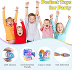 200Pcs Pop Bracelet, Party Favors for Kid, Pop Wrist Strap Fidget Toys Pack,Fidget Toys for Girils Boys, as Gifts for Easter Chrismas,Classroom Prizes for Students