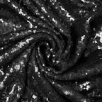 JYFLZQ Black Sequin Backdrop Curtains 2ft x 8ft 2 Panels Halloween Backdrop Glitter Photo Booth Backdrops Sparkly Photography Background Drapes for Graduation Birthday Parties