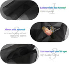 Crystal Organza Fabric Tulle 11 Inch by 50 Yards Sheer Tulle Rolls for DIY Craft Wedding Party Baby Shower Decor Gift Wrapping Party Supplies (Black)