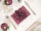 HUIHUANG Christmas Bows for Gift Wrapping Burgundy Curly Gift Bow 5 inch x 8 Counts Wine Red Self-Adhesive Xma Bows for Presents, Paper Bag, Party Favors, Wrapping Accessories