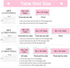 Suppromo White Tulle Table Skirts for Rectangle Tables 6ft for Wedding Birthday Party Bridal Shower White Tutu Ruffle Table Cloth for Cake Dessert Buffet Banquet Dinner Table Decorations