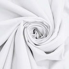 Efavormart Round Tablecloth, 132 Inch Stain & Wrinkle Resistant Washable Table Cloth, Decorative Polyester Fabric Table Cover for Banquet, Wedding, Dining- White