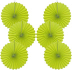 Green Graduation Party Decor,Tropical Party Decorations,Emerald Green Party Decorations,Hawaiian Themed Party Decorations,16in Hanging Paper Fans 30 Color DIY Set (Clear Green)