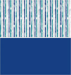 WRAPAHOLIC 30 Inch Reversible Wrapping Paper Roll - 30 Inch X 100 Feet Jumbo Roll Blue Navy and Grey Lines Print for Birthday, Holiday, Wedding, Baby Shower and More Occasions