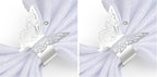 150PCS Butterfly Napkin Rings for Luxury Banquet Style, Reusable Paper Napkin Holders for Wedding Banquet Dinner Table Decor, and Catering Party Services (Silver) (Pack of 2)