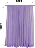 10x10FT Lavender Purple Metallic Sheer Spandex Backdrop, 1 Panel Glitter Photography Background Backdrop, Stretchy Spandex Fabric for Wedding, Party, Baby Shower, Photo Booth Decor