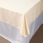 Efavormart 54x54 Beige Wholesale Linens Seamless Polyester Square Linen Tablecloth for Wedding Banquet Party Restaurant
