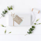 Andaz Press 100-Pack Personalized Thank You Tags with Bakers Twine Burlap Lace Custom Cardstock Wedding Gift Tags for Wedding Party Favors 2 x 3.75-Inches