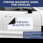 DIYMAG 2Pcs Blank Car Magnets, 24x12 Inch Cars Door Magnet Signs Rounded Corners Flexible Magnetic Bumper Sticker to Advertise Cover Logo Prevent Vehicle Scratches Dents