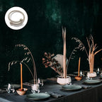 8 Pcs Silver Napkin Rings - Round Napkin Ring,Stainless Steel Napkin Rings,Metal Napkin Ring for Table Settings Wedding Christmas Party Dinner Table(Spring Type)
