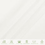 6 Pack Ivory Tablecloths for 8ft Rectangle Tables 60 x 126 Inch - Polyester Table Cover Stain and Wrinkle Resistant Washable Fabric Table Clothes for Wedding Party Banquet Reception Restaurant