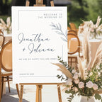 Custom Wedding Welcome Sign for Bridal Party, Engagement, Personalized Welcome to our Weddings Poster, Canvas, Wooden, Unique Reception Signs for Bride & Groom, Celebration Decor