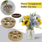 Leftover Faux Flowers in vase,Table centerpieces for Dining Room,Blue-Yellow Sunflower Flower centerpieces for Tables