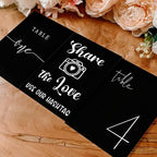 10 Pack Black Acrylic Sign Blanks for Table Numbers, 5 x 7 Inch Black Acrylic Blanks Sheets 1/8 inch Thick, Use for DIY Wedding Table Signs