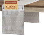 Maison d' Hermine Table Runner 100% Cotton Double Layer Table Runners 72 inches Long for Thanksgiving Christmas Decorations Home Kitchen Dining Party Wedding (Cozy Christmas, 14.5" x 72")