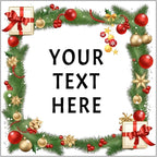 100-1000pcs Custom Stickers Merry Christmas Stickers Personalized Labels Adhesive Xmas Decorative Envelope Seals Stickers for Cards Gift Boxes(VSquare-9)