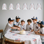 SAOTD 50 Pack Baseball Goodie Bags 7.87x9.84 inch (20x25 cm), Party Fvors Gift Treat Snack Bags, Baseball Drawstring Bag for Boys Girls Birthday Sports Theme Party Supplies