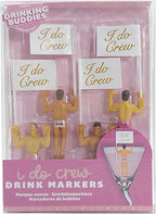 NPW Drinking Buddies Bride Squad, Bachelorette Drink Markers, Party Accessories, Girls Night, Hunky Wine Charmers
