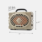 Turtlebox Original Gen 3: Portable Outdoor Bluetooth Speaker – Ultra-Loud (120dB), Waterproof (IP67), Rugged, Impact-Resistant, 3-Day Battery | Party Mode: Unlimited Pairing Stereo, Tan/Dark Green