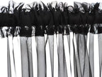 Window Black Sheer Curtains 84 Inches Long 2 Panels Sheer Curtain Basic Rod Pocket Panel for Bedroom Children Living Room Yard Kitchen (Black, 52" W x 84" L | 2 pcs)