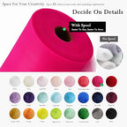 Fuchsia Tulle Fabric Rolls 54 Inch by 40 Yards Tulle Bolt Spool for Wedding Decorations DIY Tutu Baby Shower Table Skirt Ceiling Decor Birthday Party Craft Supplies