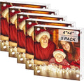 Boxalls 4x4 Inches Acrylic Picture Frames - 5 Pack, Clear Frameless 4x4 Photo Frames with Magnetic, Double Sided Transparent Desktop Frame (5 Pack)