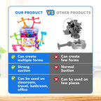 OleOletOy Suction Fidget Toys for Kids: 42 Pack Suction Cup People Toys - Sensory Toys for Autism Kids Calming - Quiet Fidgets for Classroom Prizes - Gifts for Stocking Stuffers Goodie Bag Party Favor