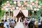 Sage Green Pink Paper Lanterns Decorative 12pcs Wedding Hanging Decorations for Bridal Shower Birthday Rustic Party Neutral Baby Shower Sage Green Home Decor