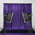 Eternal Beauty Purple Sequin Backdrop, 5x7 Ft Halloween Glitter Background Curtains for Shimmer Photography Party Wedding Birthday Back Drop Decor
