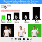 HEMMOTOP Photo Backdrop Curtains, 5x6.56 ft White Backdrop for Photoshoot, White Photography Seamless Backdrops Background for Easter, Birthday Party, Halloween, Photo, Projector Screen (150x200 cm)
