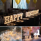 MUMUXI Marquee Light Up Letters | Large Light Up Numbers | Battery Powered and Bright with Every Letter of The Alphabet | for Wedding, Birthday, Party, Celebration, Christmas or Home Decoration (S)