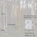 Birchlitland Lighted Birch Branches 32IN 100 LED with Timer Battery Operated, Artificial Tree Branch with Warm,Willow Branch Lights for Home Bedroom Fireplace Christmas Holiday Decoration