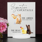 Pet Signature Drink Wedding Signs